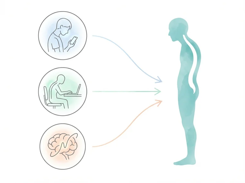 現代社会の様々な要因が、あなたの姿勢を崩す